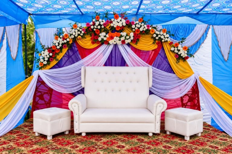 Shakumbri Tent House providing comfortable seating for wedding guests
